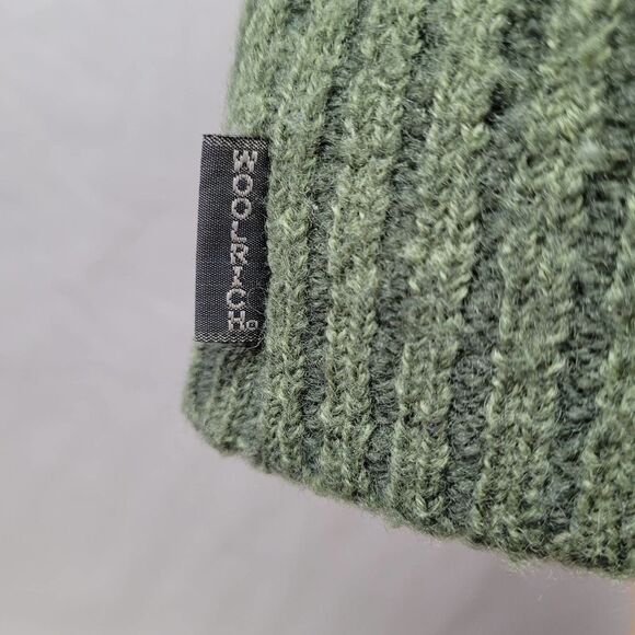 Woolrich Green 100% Wool Ribbed Knit Zip Front Vest Size Large - Picture 7 of 9